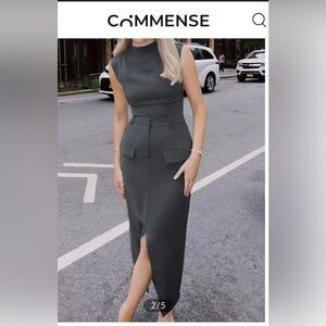 Beautiful NWT Commense skirt and mock neck top.